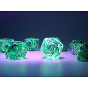 Dice 7-set Lab Borealis (16mm) 30054 Kelp / Green