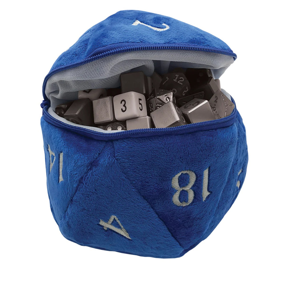 Dice Bag Plush d20 (6x6x6in) Blue