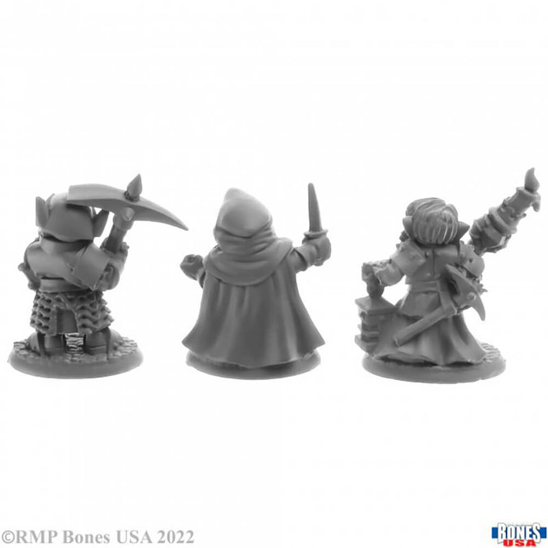 Mini - Reaper Bones USA 30063 Deep Gnome Warriors (3ct)