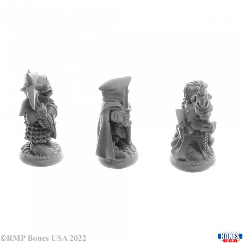 Mini - Reaper Bones USA 30063 Deep Gnome Warriors (3ct)