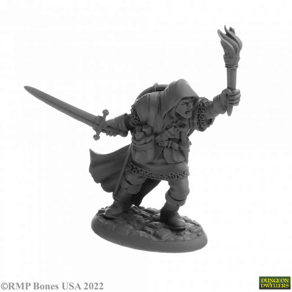 Mini - Reaper Bones USA 07067 Derrell Brumby (Human Fighter)