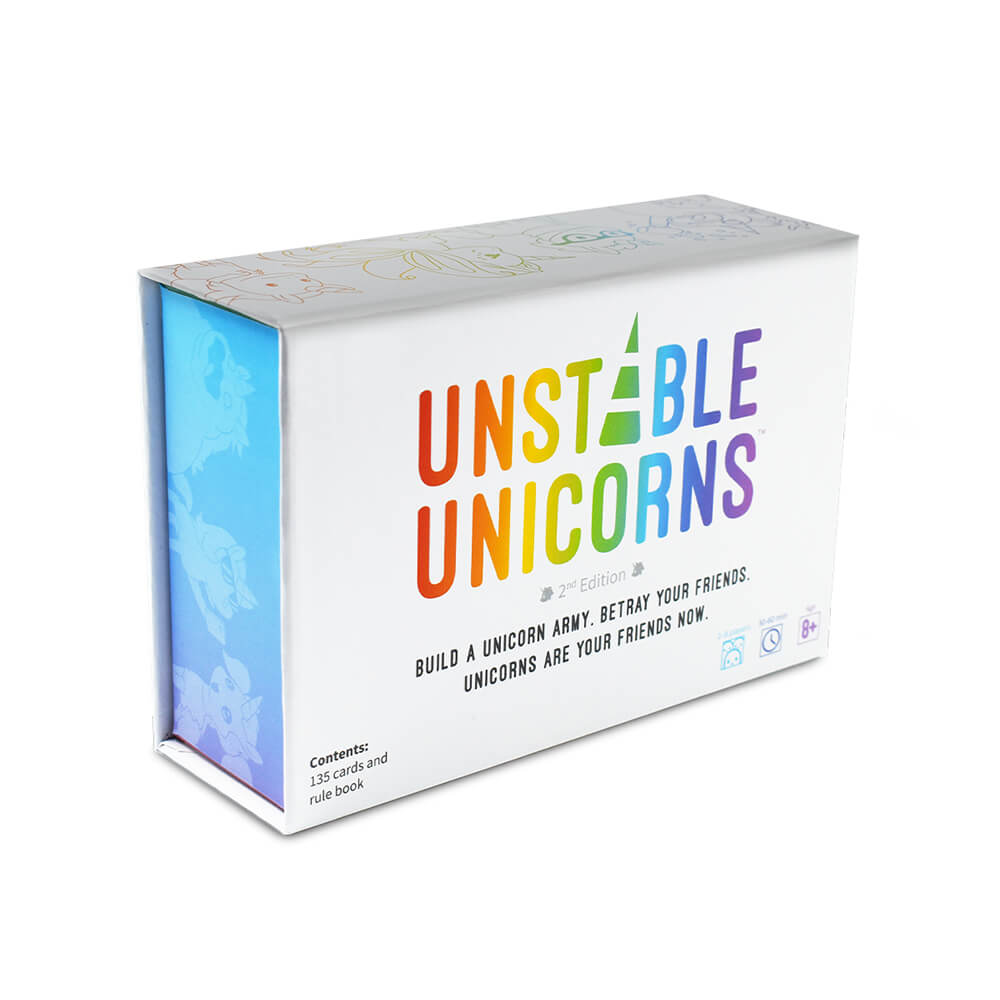 unstable unicorns card sleeve size What are the best sleeves for Unicorns? Most Standard Sleeves are 40 microns thick Unstable Unicorns: Vinyl Mini Blind