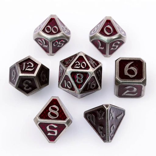 Dice 7-set Metal Drakona Gemtooth (16mm) Tekalion