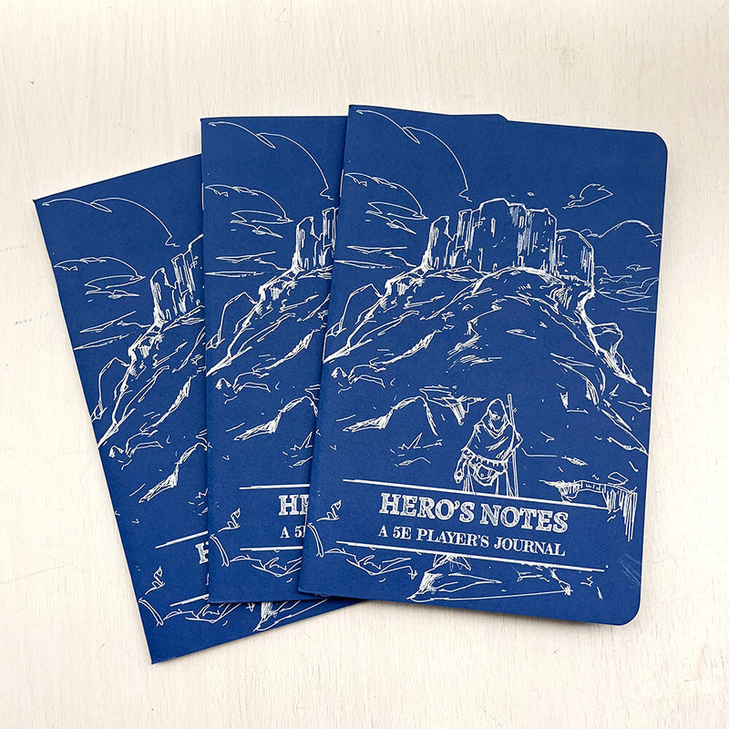 Journal Dungeon Notes : Player (3ct) Blue