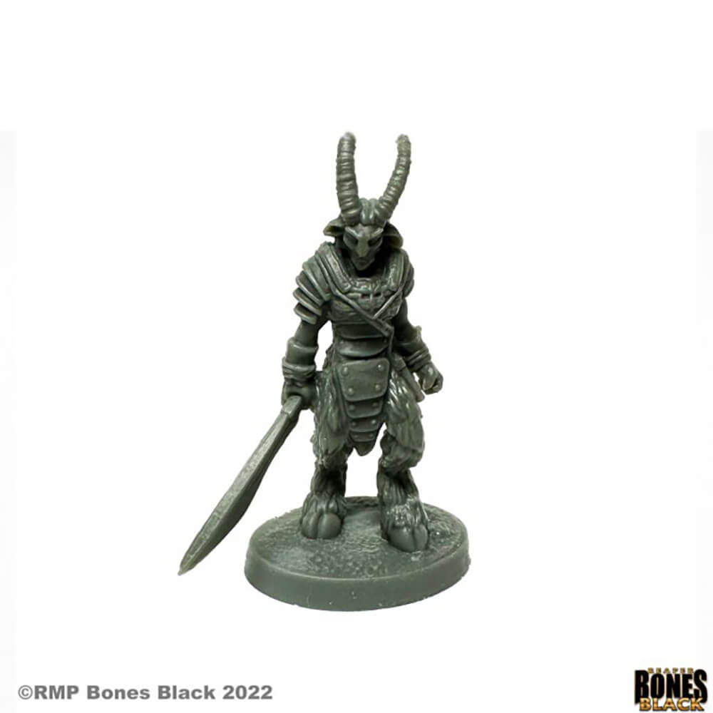 Mini - Reaper Bones Black 44164 Satyr Warrior