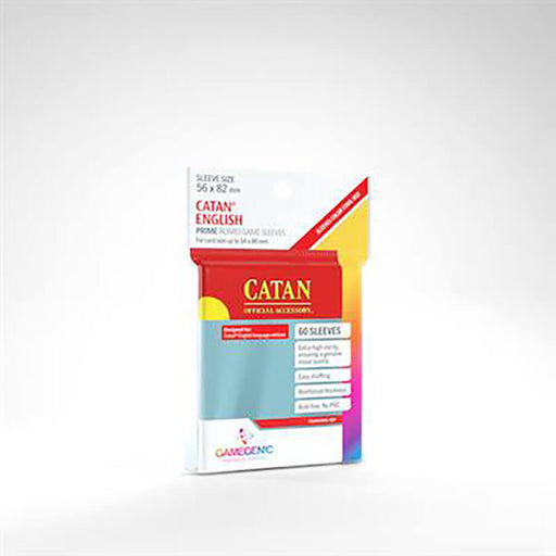 Sleeves Gamegenic Catan (Red 56x82mm 50ct) Clear