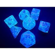 Dice 7-set Mini Luminary (10mm) 20566 Sky / Silver