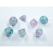 Dice 7-set Mini Nebula (10mm) 20545 Wisteria / White