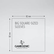 Sleeves Gamegenic Big Square (Lime 82x82mm 50ct) Clear