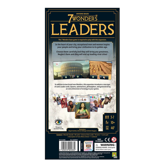 7 Wonders (2nd ed) Expansion Leaders