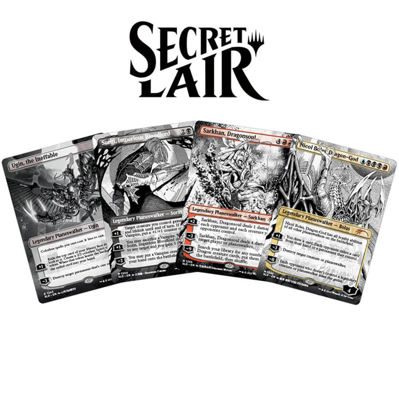 MTG Secret Lair : More Borderless Planeswalkers Twenty Sided MTG Secret Lair : More Borderless Planeswalkers Twenty Sided