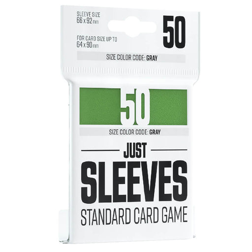 Sleeves Gamegenic Just Sleeves (Gray 66x92mm 50ct) Green