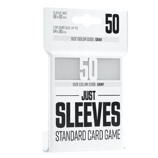 Sleeves Gamegenic Just Sleeves (Gray 66x92mm 50ct) White