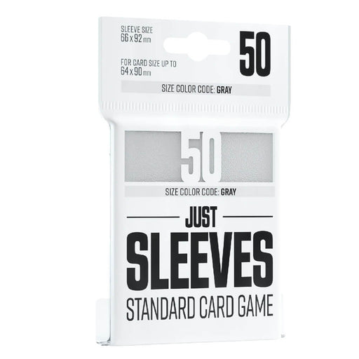 Sleeves Gamegenic Just Sleeves (Gray 66x92mm 50ct) White Twenty Sided Sleeves Gamegenic Just Sleeves (Gray 66x92mm 50ct) White Twenty Sided