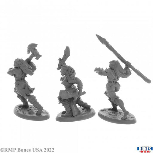 Mini - Reaper Bones USA 30055 Jade Fire Warriors (3ct)