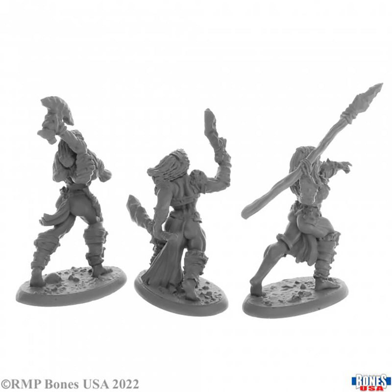 Mini - Reaper Bones USA 30055 Jade Fire Warriors (3ct)