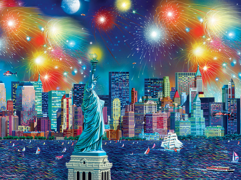 Puzzle (750pc) Cities in Color : Manhattan Celebration