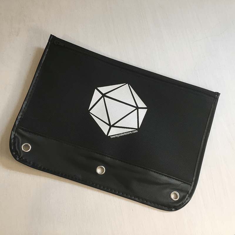 Pencil Case 3-ring Zipper Pouch 20ss Logo : Black / White