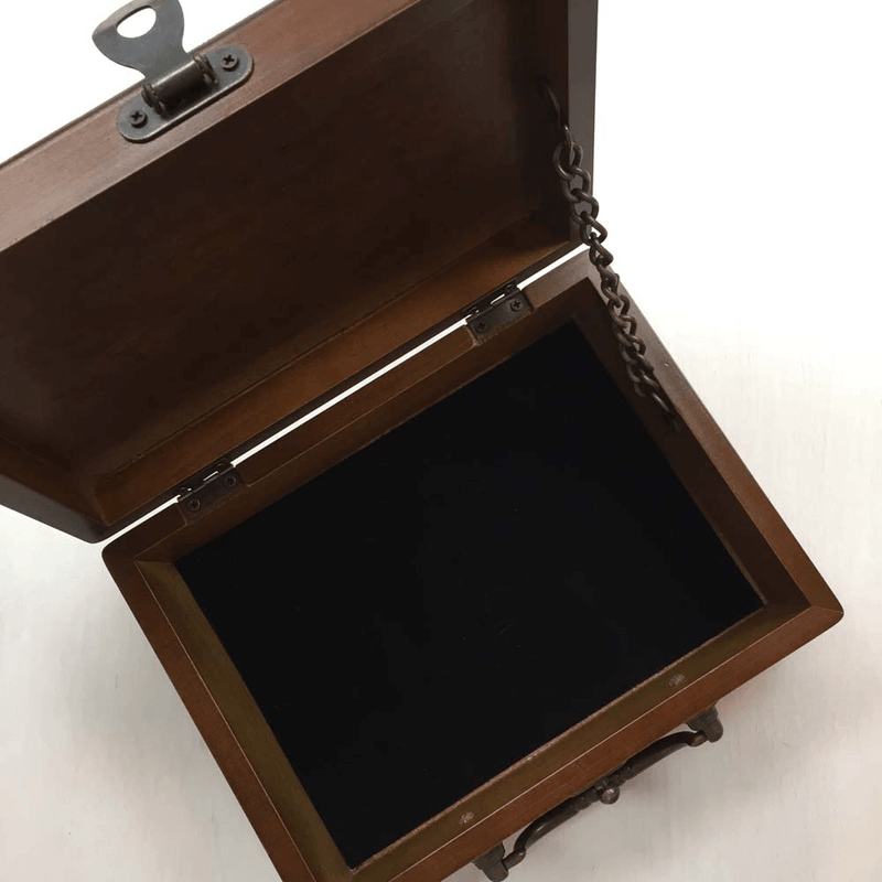 Twenty Sided™ Wood Treasure Chest Dice Roller (8.75x3.25x6.5in) d20