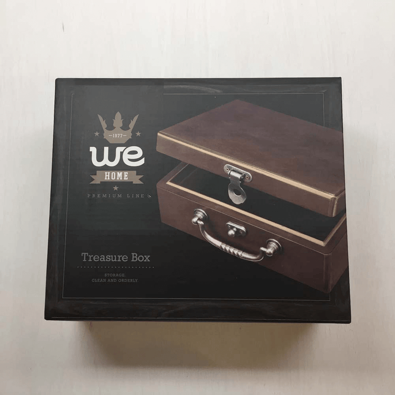 Twenty Sided™ Wood Treasure Chest Dice Roller (8.75x3.25x6.5in) d20