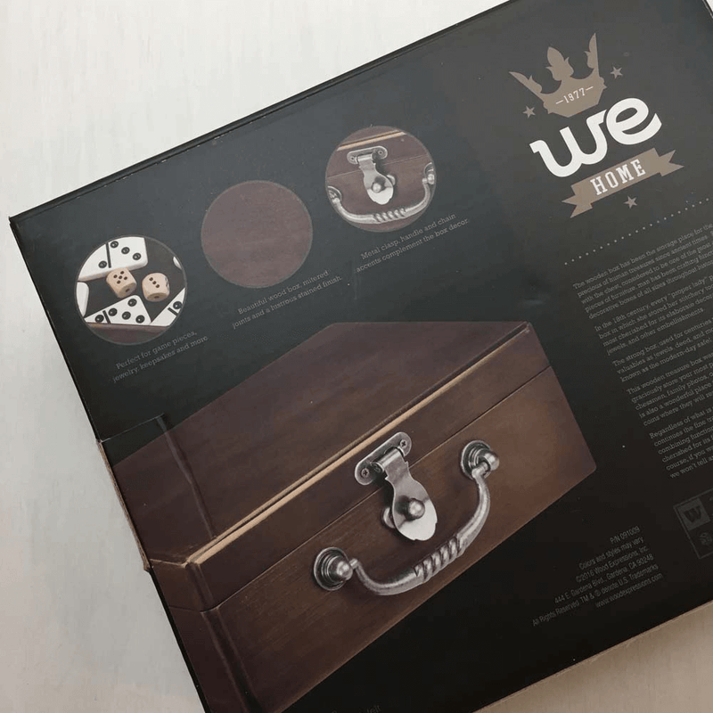 Twenty Sided™ Wood Treasure Chest Dice Roller (8.75x3.25x6.5in) d20