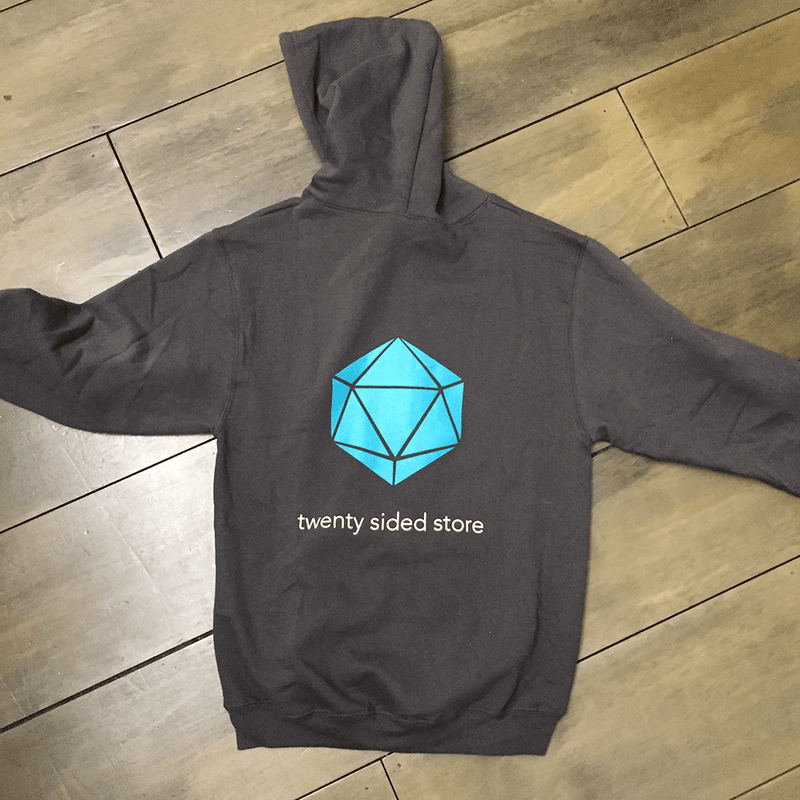 Hoodie Zipper Sweatshirt - 20ss Logo : Gray / Teal -  M