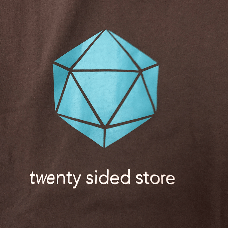 Hoodie Zipper Sweatshirt Gray Twenty Sided Logo Teal - S