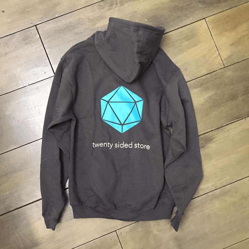 Hoodie Zipper Sweatshirt - 20ss Logo : Gray / Teal -  M