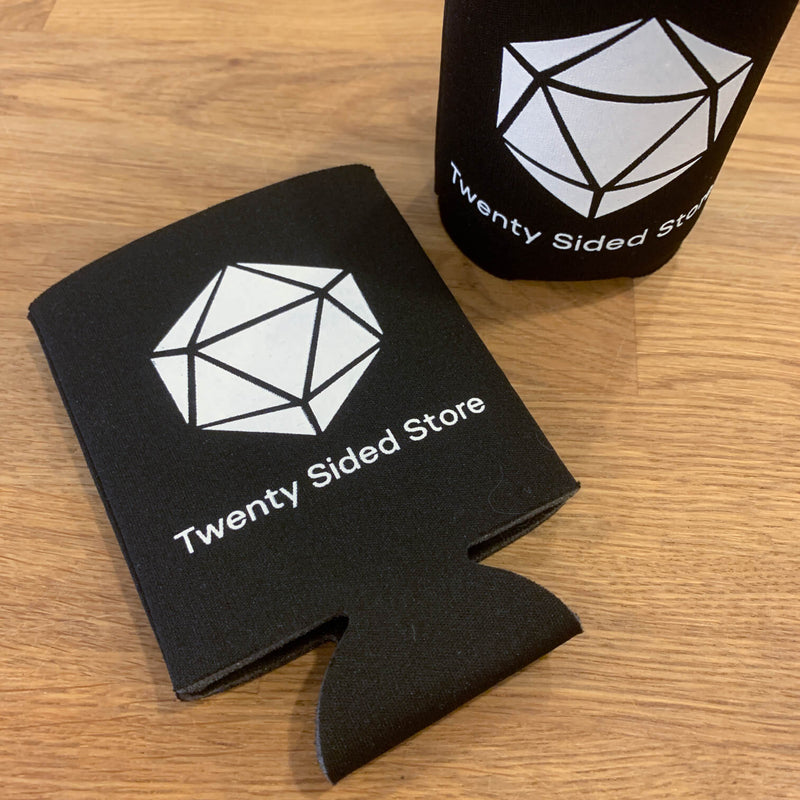 Twenty Sided™ Koozie : Logo Black / White