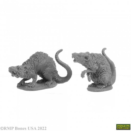 Mini - Reaper Bones USA 07035 Barrow Rats (2ct)