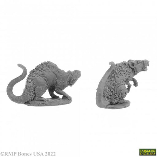 Mini - Reaper Bones USA 07035 Barrow Rats (2ct)