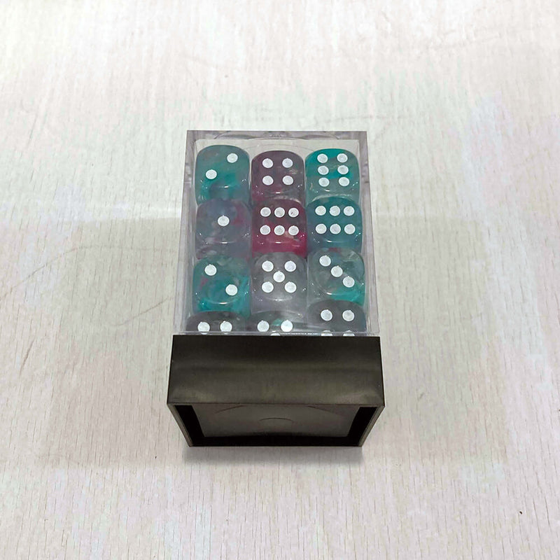 Dice Set 36d6 Nebula (12mm) 27945 Wisteria / White