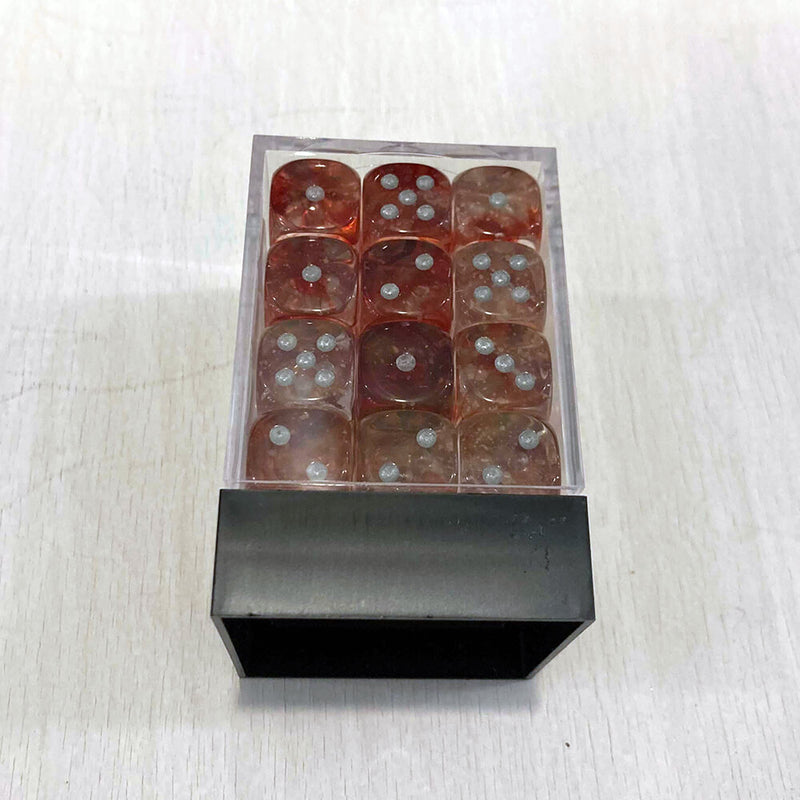 Dice Set 36d6 Nebula (12mm) 27954 Red / Silver