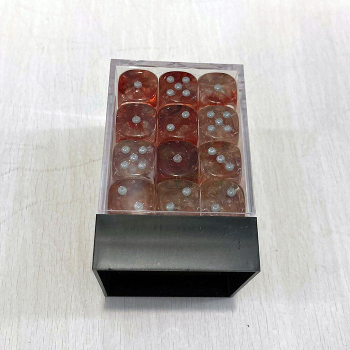 Dice Set 36d6 Nebula (12mm) 27954 Red / Silver