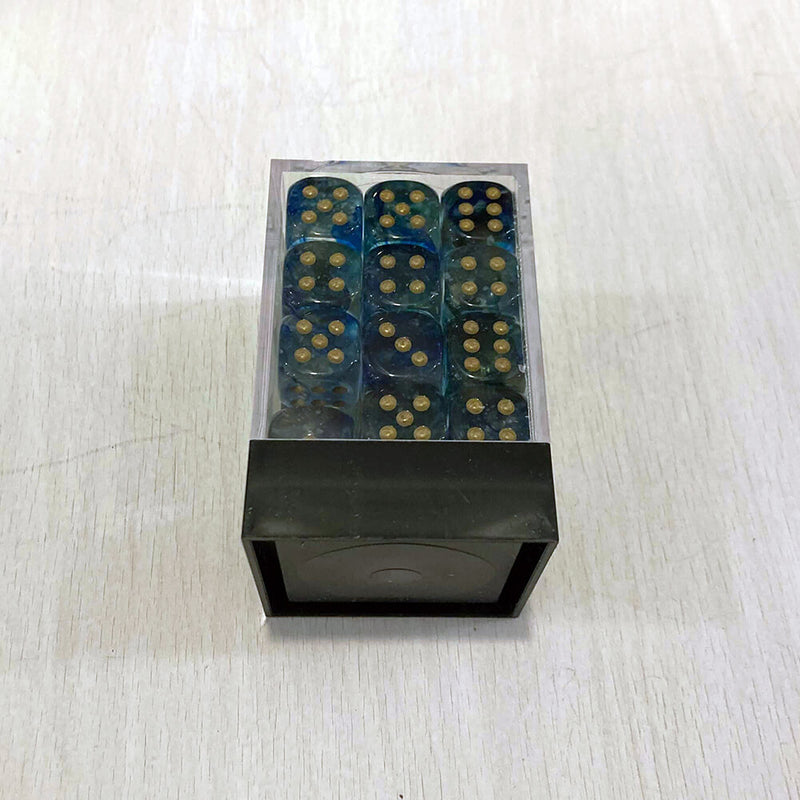 Dice Set 36d6 Nebula (12mm) 27956 Oceanic / Gold