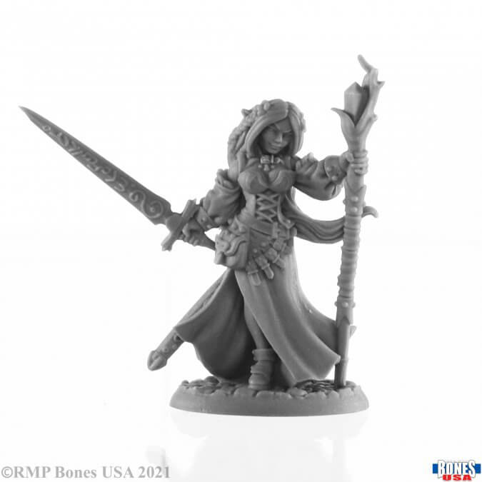 Mini - Reaper Bones USA 30001 Lysette Elven Mage (Female)