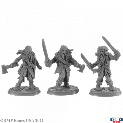 Mini - Reaper Bones USA 30040 Zombie Pirates (3ct)