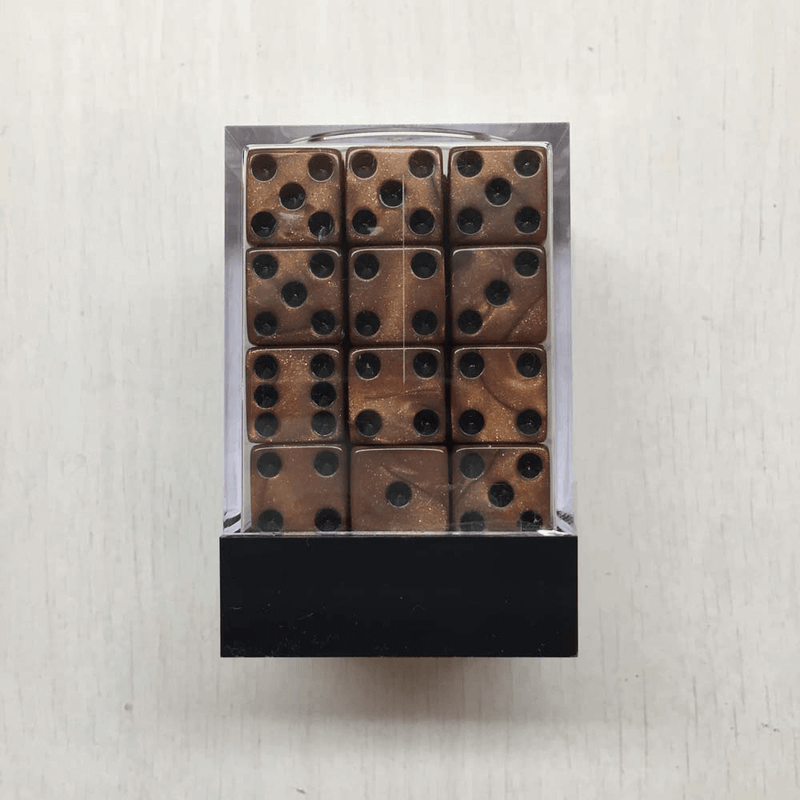 Dice Set 36d6 Olympic Pearlized (12mm) Bronze