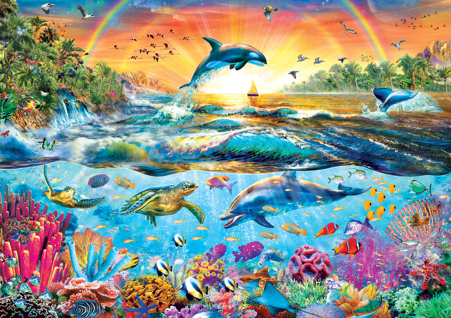 Puzzle (500pc) Amazing Nature : Tropical Paradise — Twenty Sided