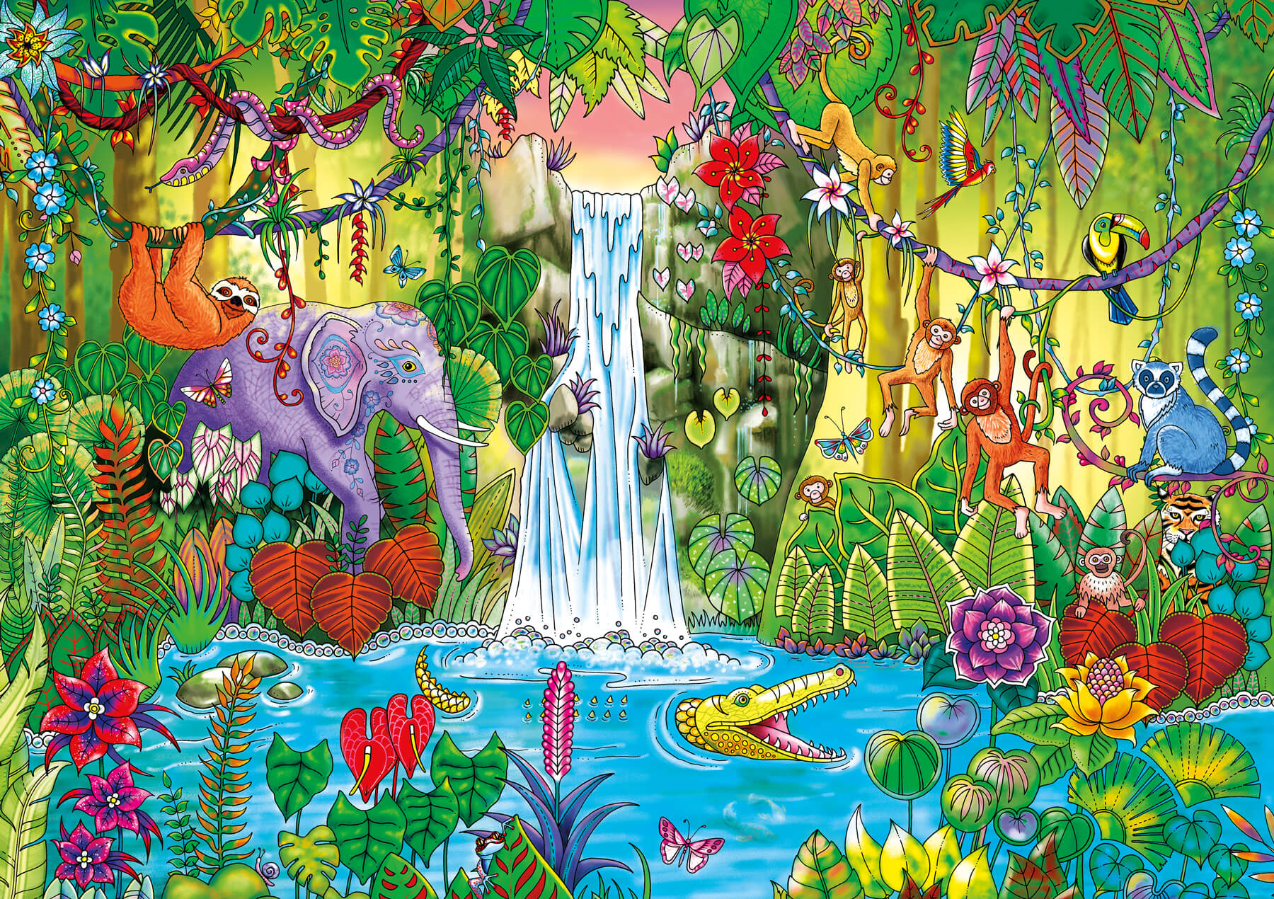 Puzzle (500pc) Magical Jungle — Twenty Sided
