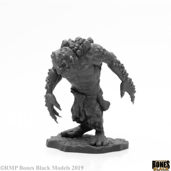 Mini - Reaper Bones Black 44002 Rock Troll