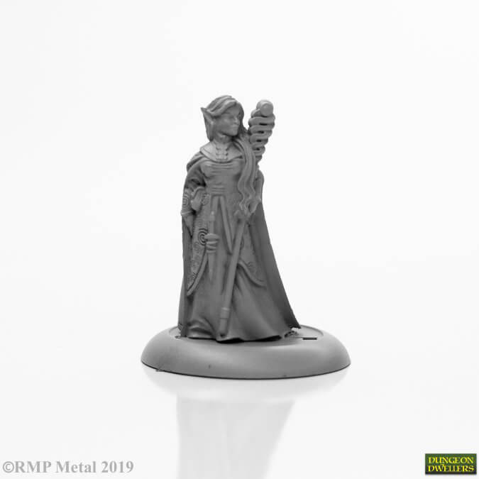 Mini - Reaper Bones Black 44008 Anthanelle Elf Wizard (Female)
