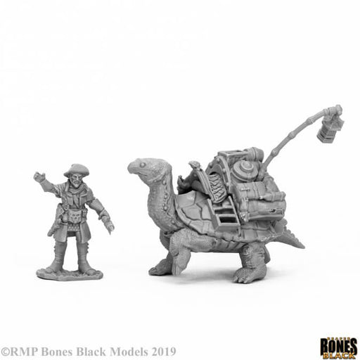 Mini - Reaper Bones Black 44053 Dreadmere Pack Tortoise and Drayman
