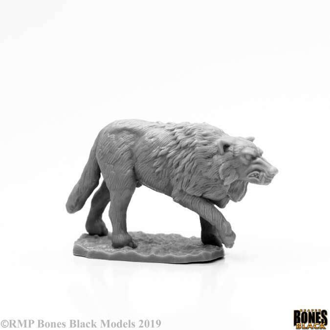 Mini - Reaper Bones Black 44125 Winter Wolf