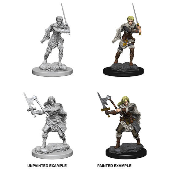 Mini - D&D Nolzur's Marvelous : Human Barbarian (Female)
