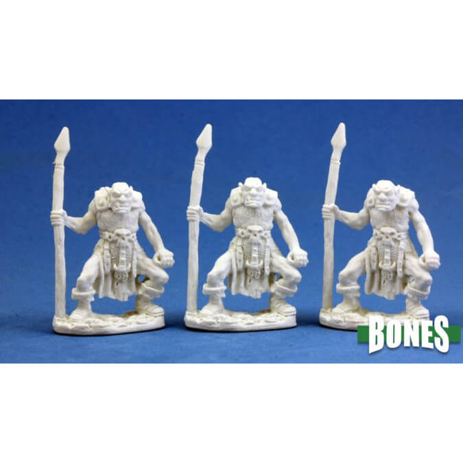 Mini - Reaper Bones 77003 Orc Spearmen (3ct)