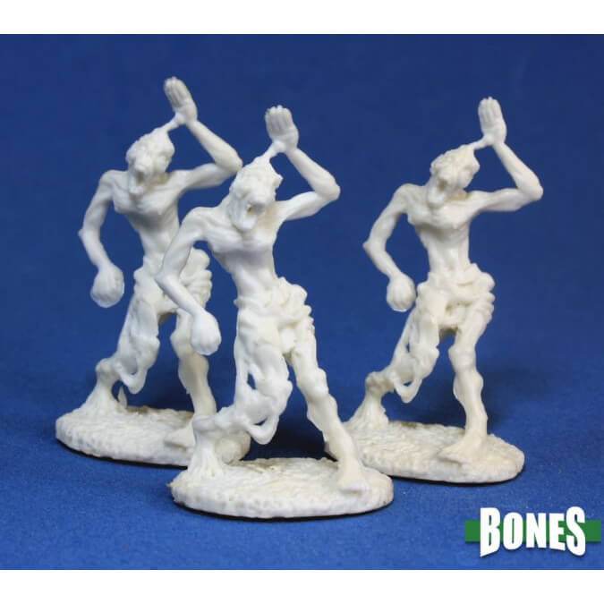 Mini - Reaper Bones 77014 Zombie (3ct)