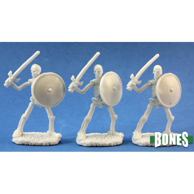 Mini - Reaper Bones 77017 Skeletal Swordsman (3ct)