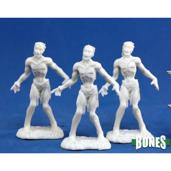 Mini - Reaper Bones 77053 Zombie (3ct)