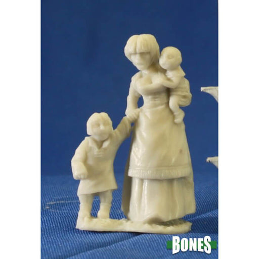 Mini - Reaper Bones 77087 Townsfolk Mom & Kids (Human)